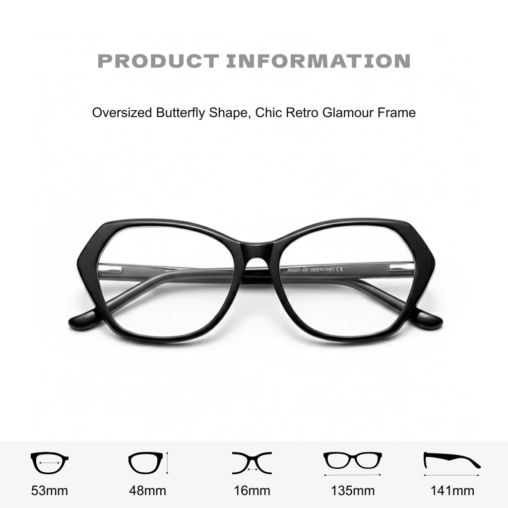 TR90 Blue Light Blocking Eyeglasses - Women's Optical Frames