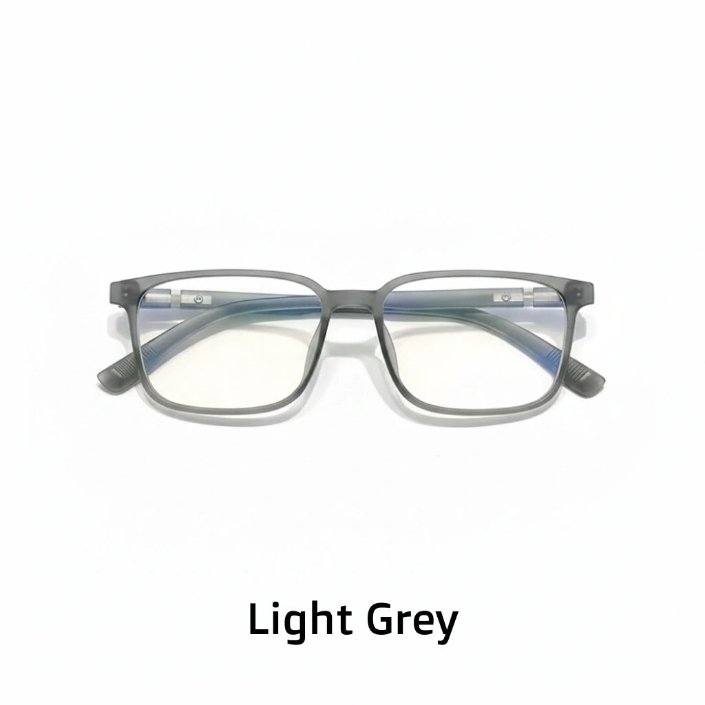 Retro Square TR90 Glasses Frame - Anti-Blue Light Optical Prescription