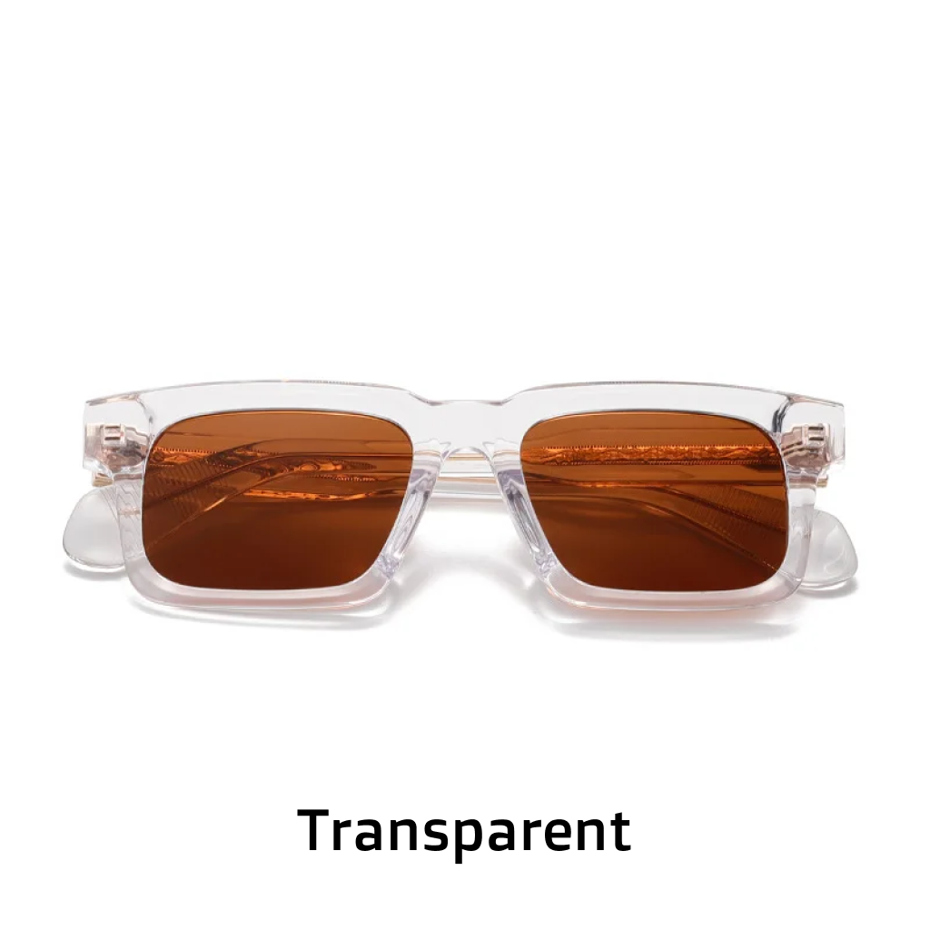 Women's Rectangle Polarized Sunglasses – UV400 Acetate Frame