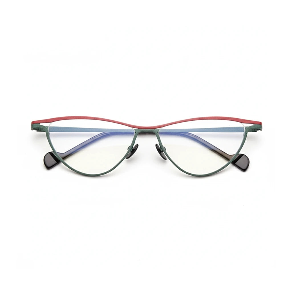 Ultra-Light Titanium Cat-Eye Optical Glasses Frame V20