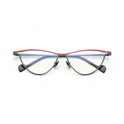 Ultra-Light Titanium Cat-Eye Optical Glasses Frame V20