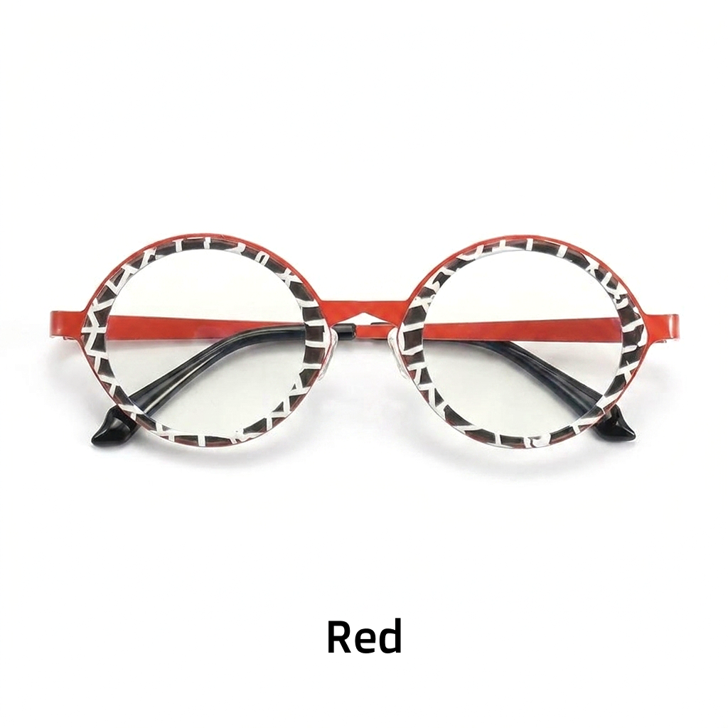 Titanium Oval Optical Eyeglass Frames
