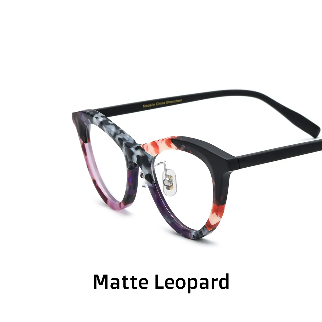Frosted Cat Eye Spell Color Acetate Optical Frames