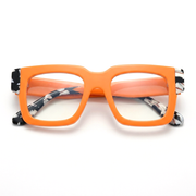 Quadratische optische Brillengestelle aus Acetat – Dicker, breiter Rand, Unisex