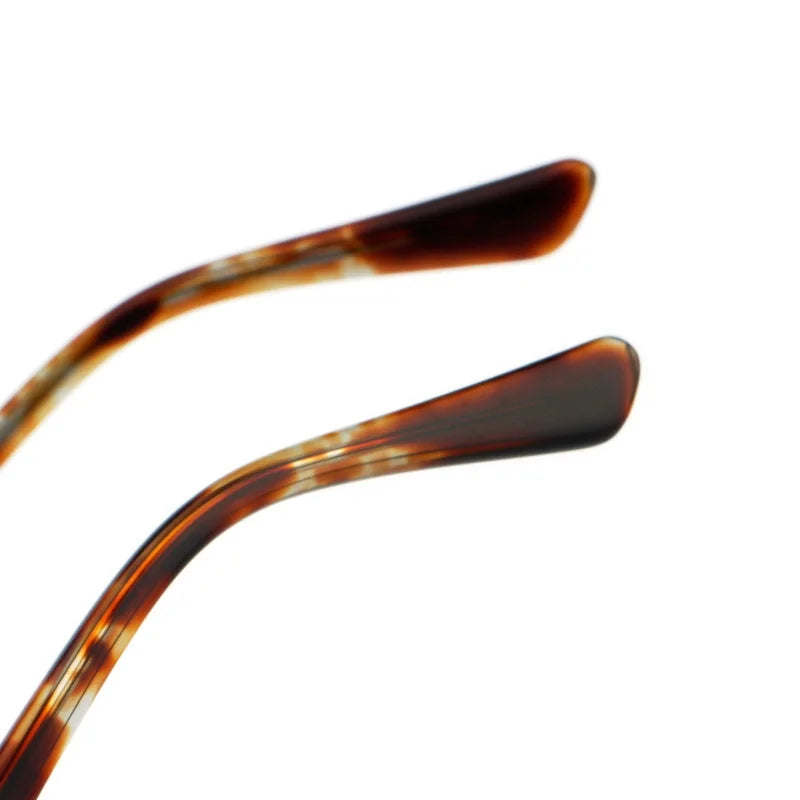 Retro Round Optical Eyeglass Frame - Double Beam Design