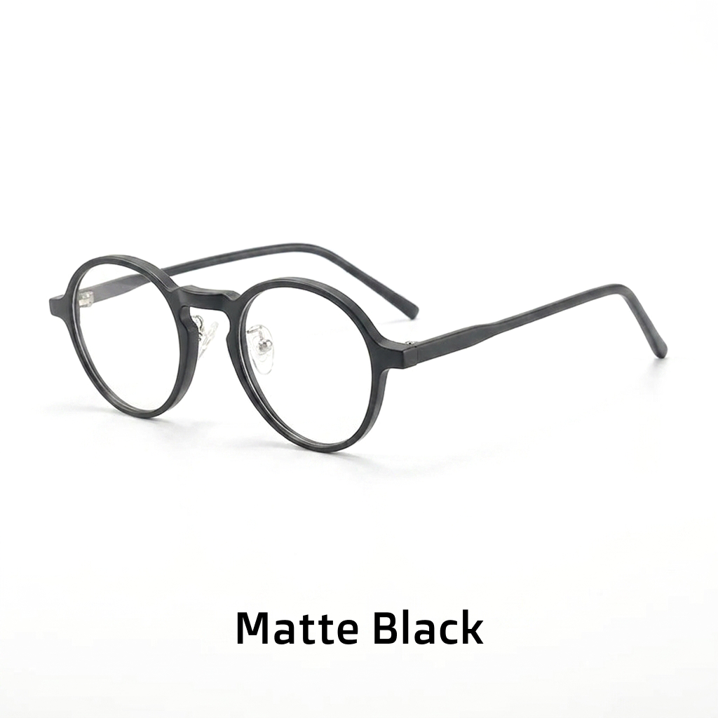 Acetate Round Optical Frames – Unisex Retro Prescription Eyeglasses
