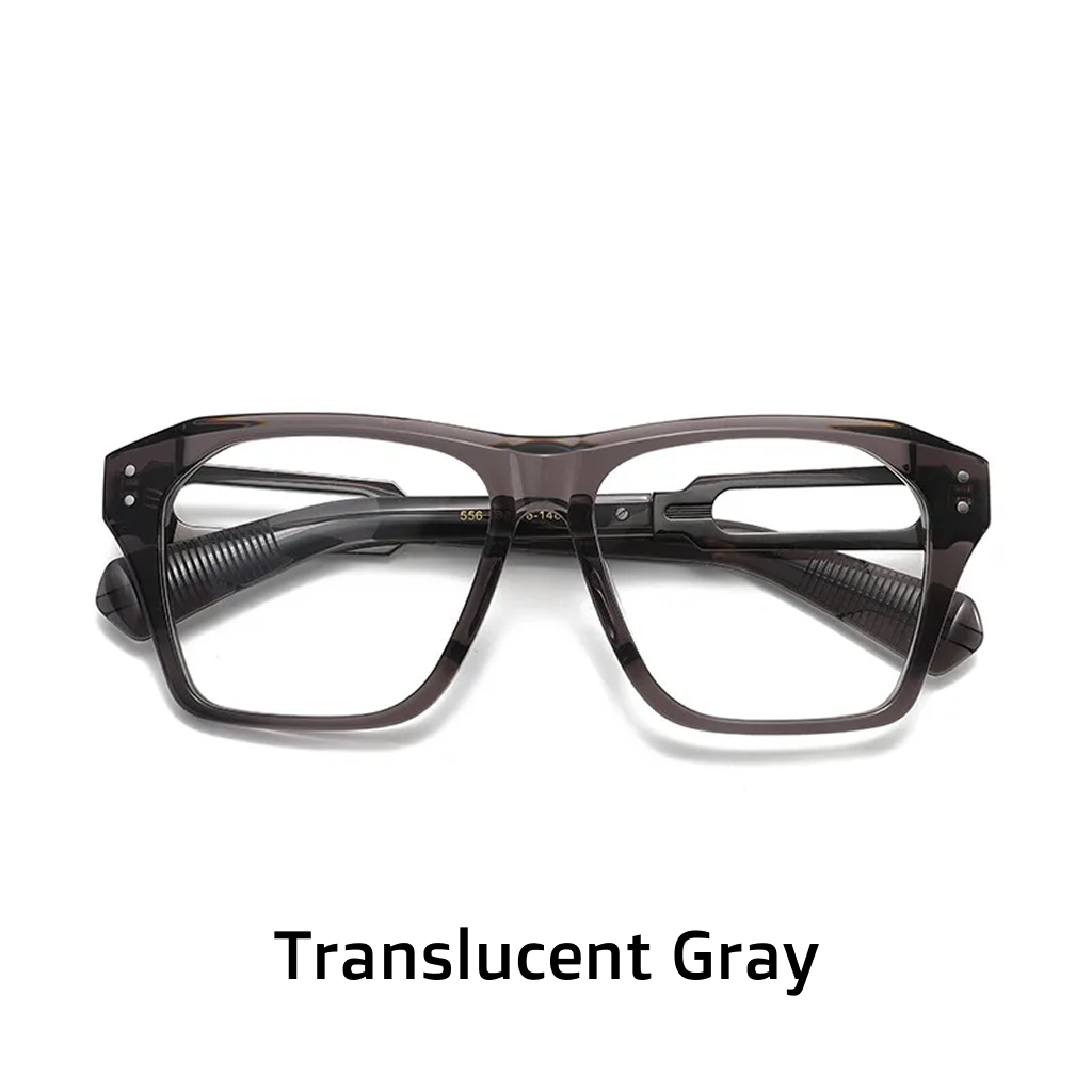 Montature per occhiali quadrate oversize in acetato