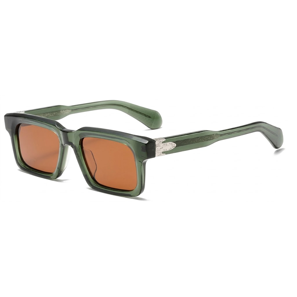 Women's Rectangle Polarized Sunglasses – UV400 Acetate Frame