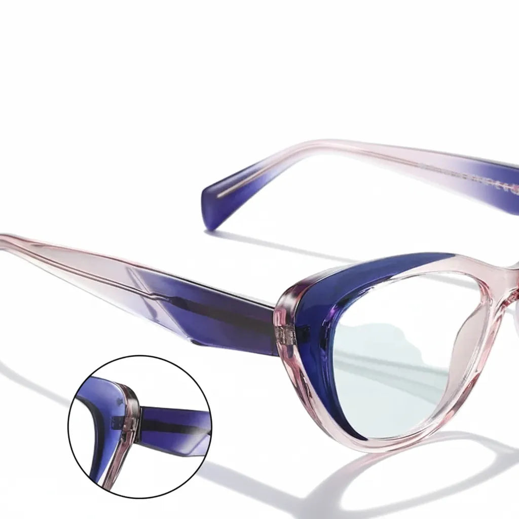 Cat Eye Anti-Blue Light Eyeglasses - TR90 Lightweight Frame