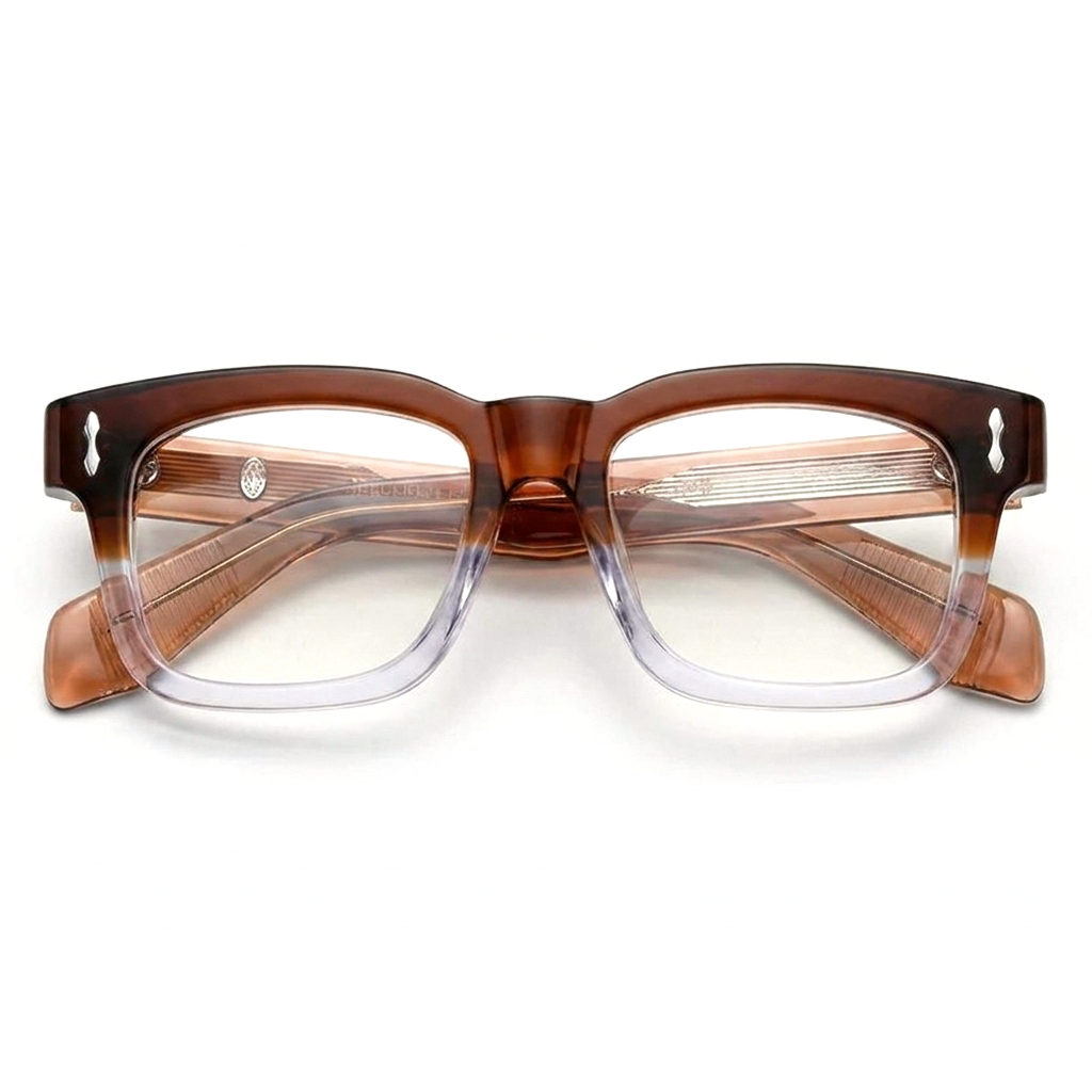 Acetate Vintage Square Optical Frames – Unisex Prescription Eyeglasses