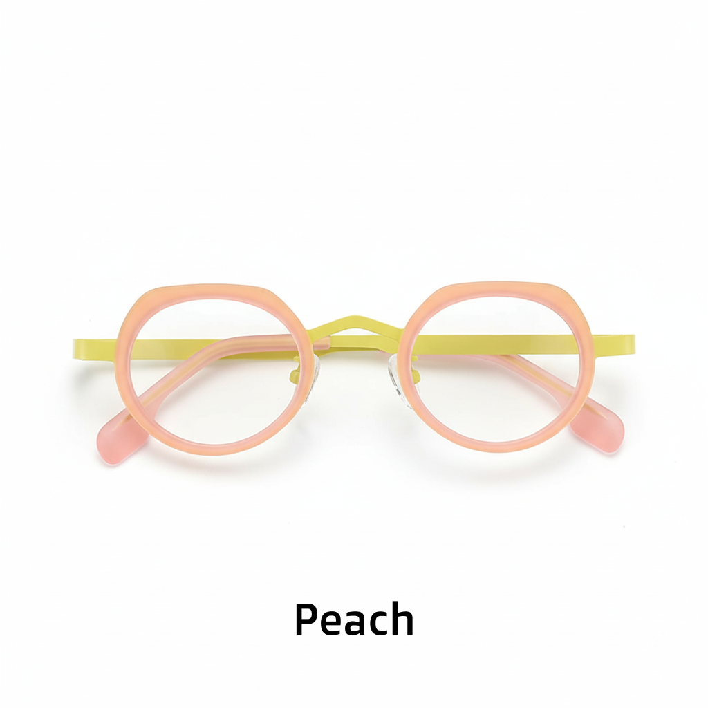 Ultralight Pure Titanium Cat Eye Oval Optical Frames