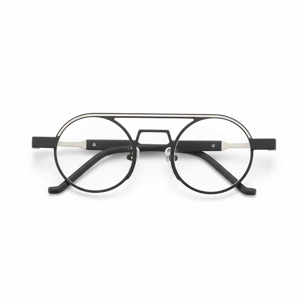Titanium Round Eyeglasses Frame