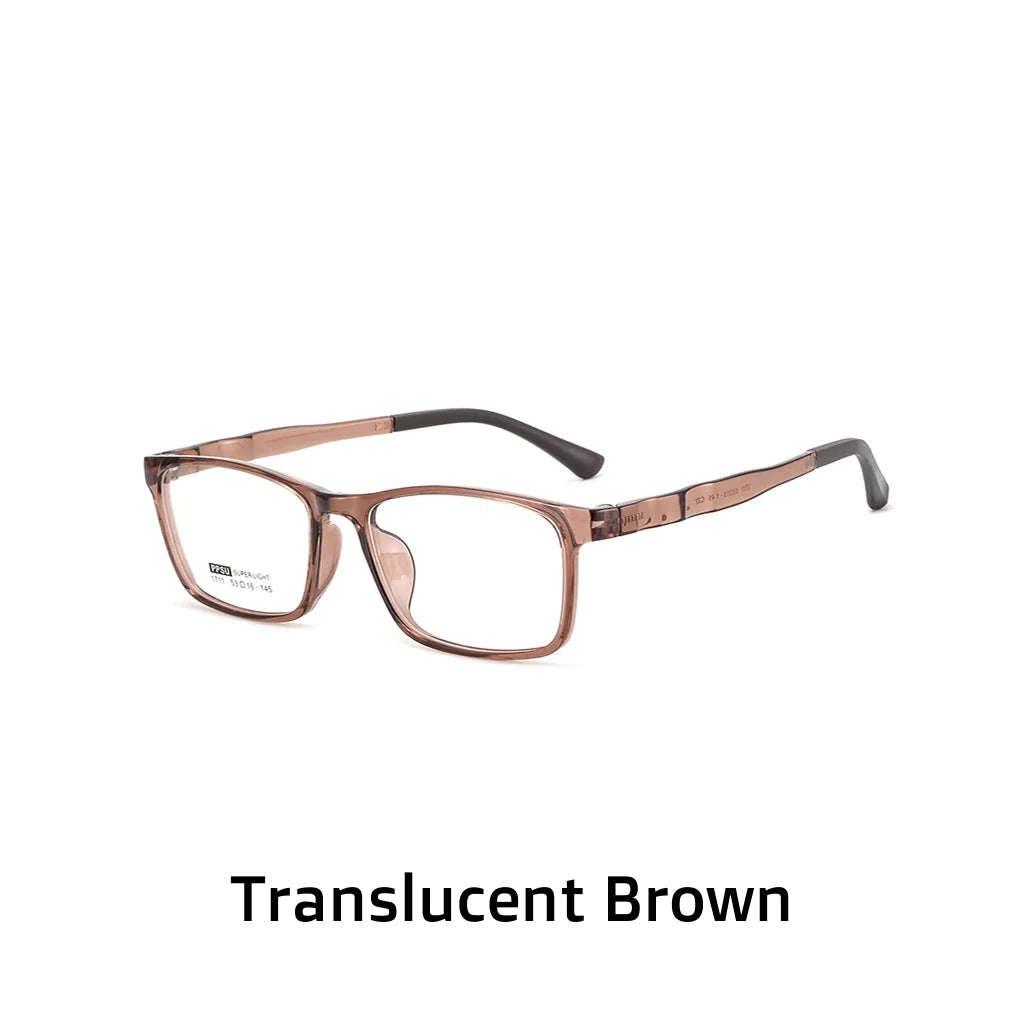 Retro Square PPSU Optical Glasses Frame - Unisex Lightweight Prescription Eyewear