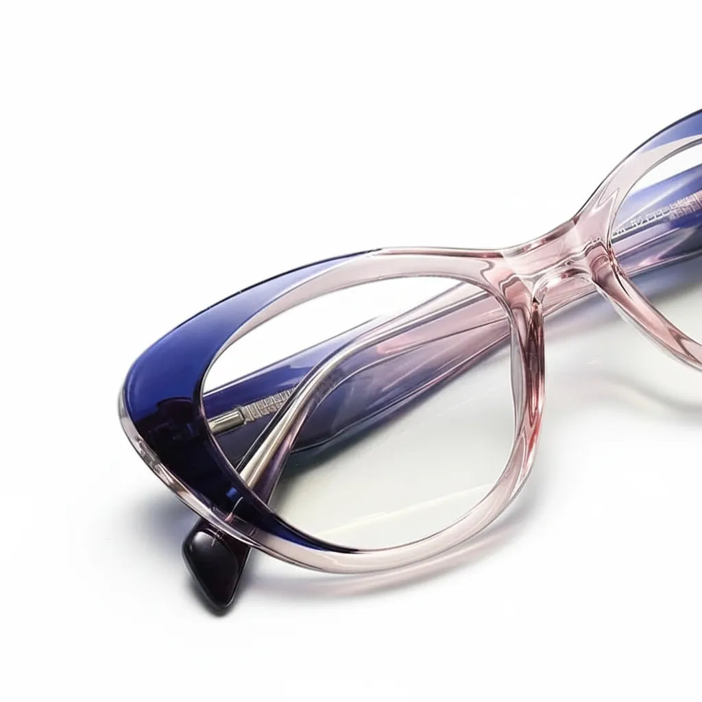 Cat Eye Anti-Blue Light Eyeglasses - TR90 Lightweight Frame