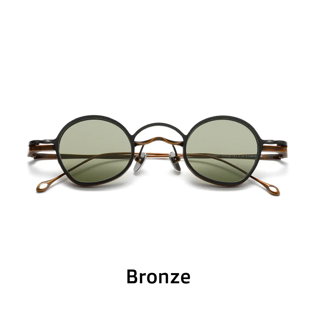Titanium Round Magnetic Sunglasses