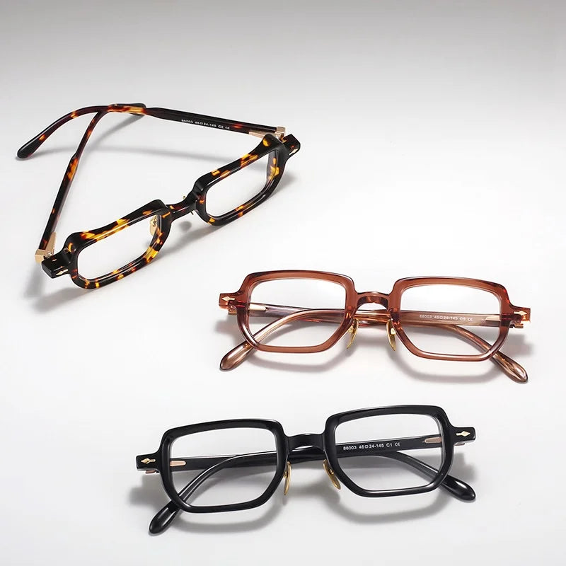 Retro Square Optical Eyeglass Frame - Unisex Prescription Glasses