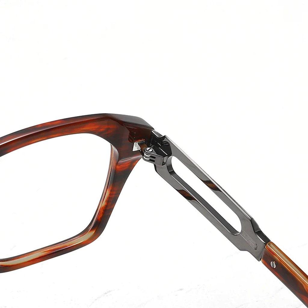 Montature per occhiali quadrate oversize in acetato