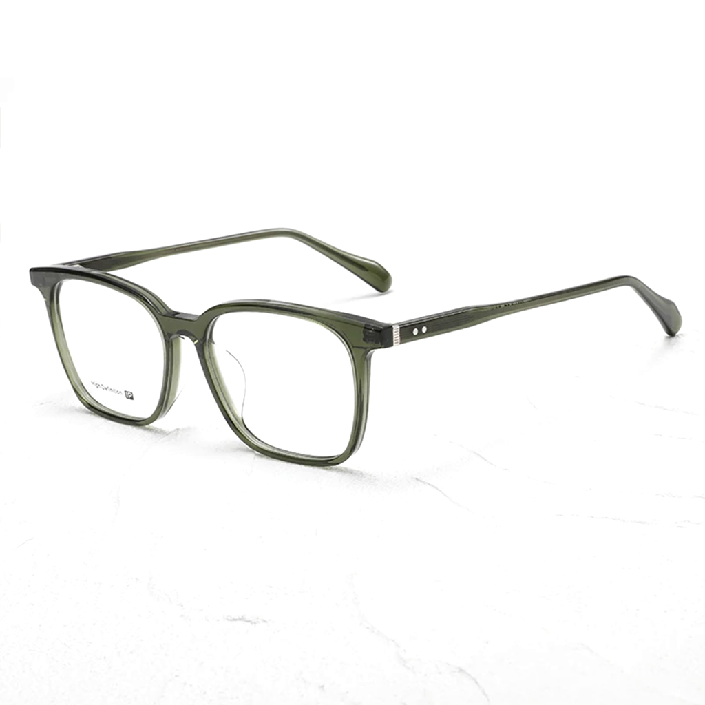 Montature da vista retrò quadrate in acetato - Occhiali leggeri unisex
