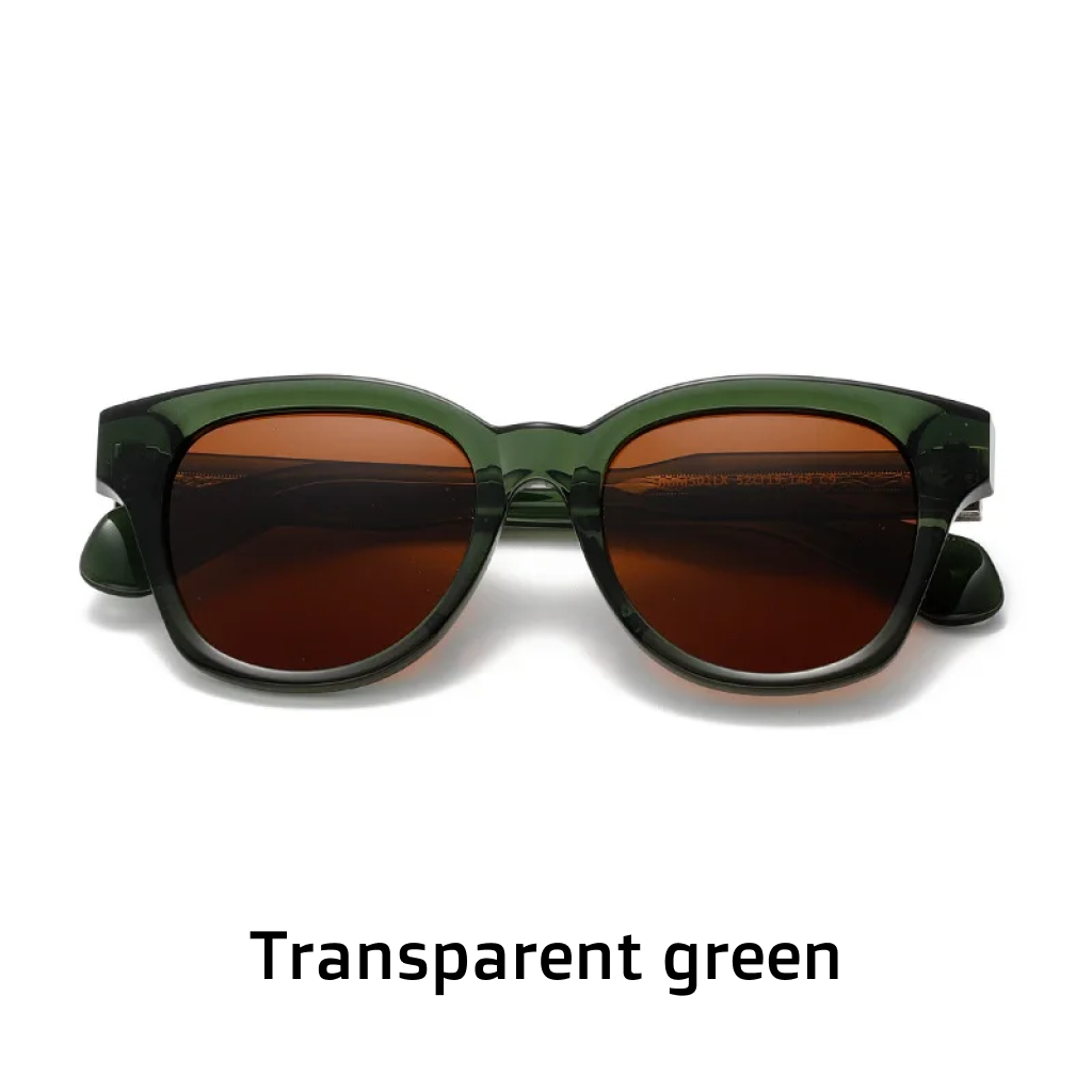 Acetate Oval Polarized Sunglasses – UV400 Gradient Retro Casual Women
