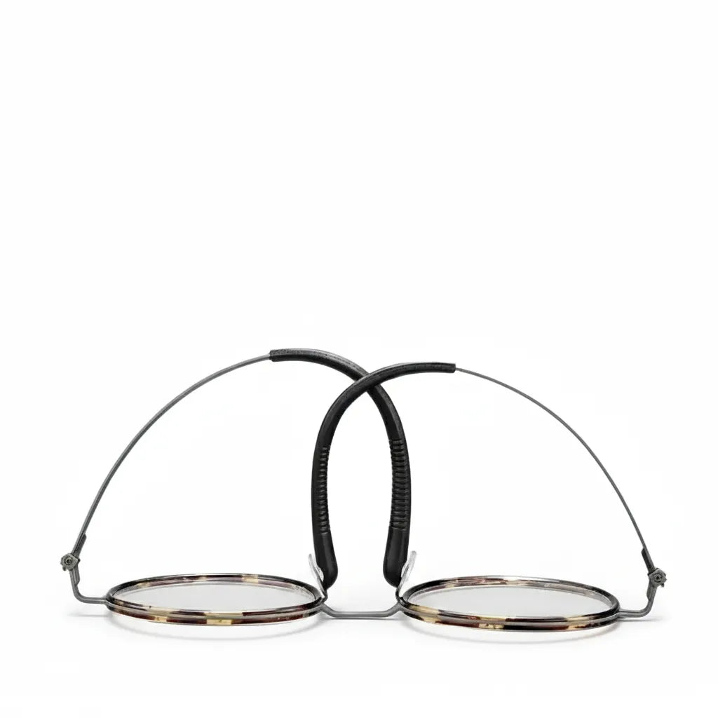 Pure Titanium Round Eyeglass Frame - Ultra Light Retro Optical Glasses