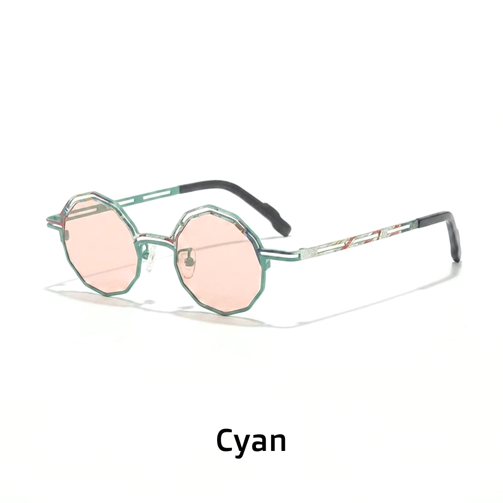 Round Polarized Sunglasses – UV400 Titanium Frame