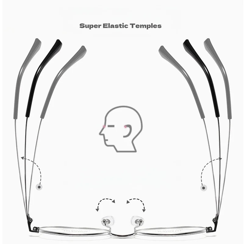 Women's Oval Anti-Blue Light Reading Glasses