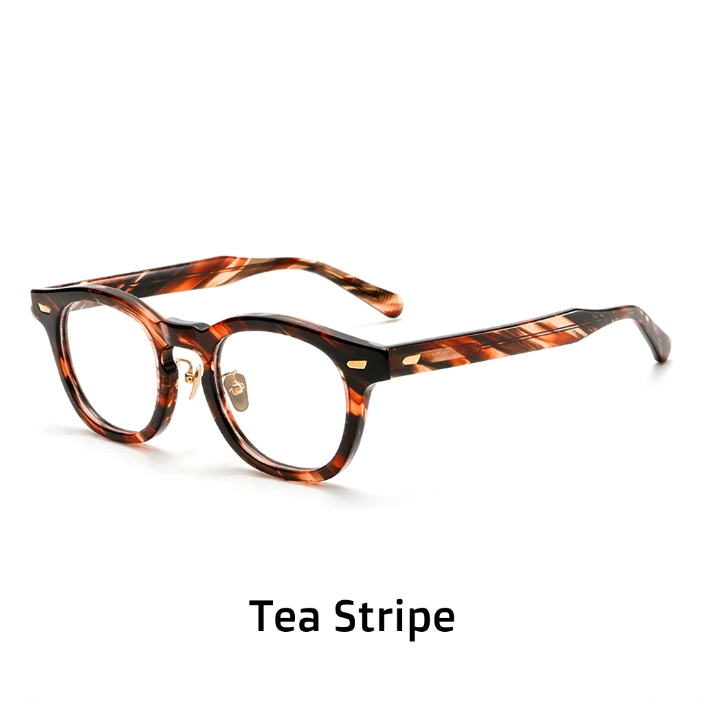 Acetate Optical Glasses Frame — Retro Square Full Rim