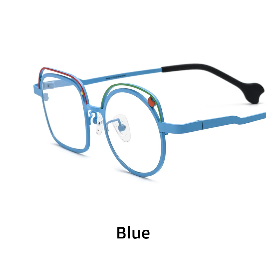 Titanium Optical Eyeglass Frames – Lightweight Square Design