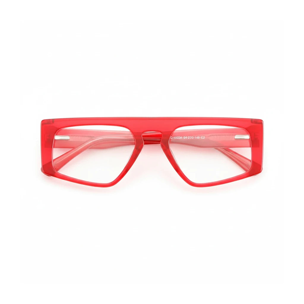 Retro Irregular Acetate Eyeglass Frames - Optical Prescription Glasses