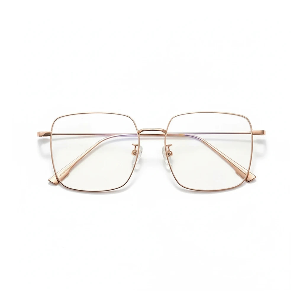 Ultra-Light Titanium Square Glasses Frame - Large Women's Optical