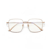 Ultra-Light Titanium Square Glasses Frame - Large Women's Optical