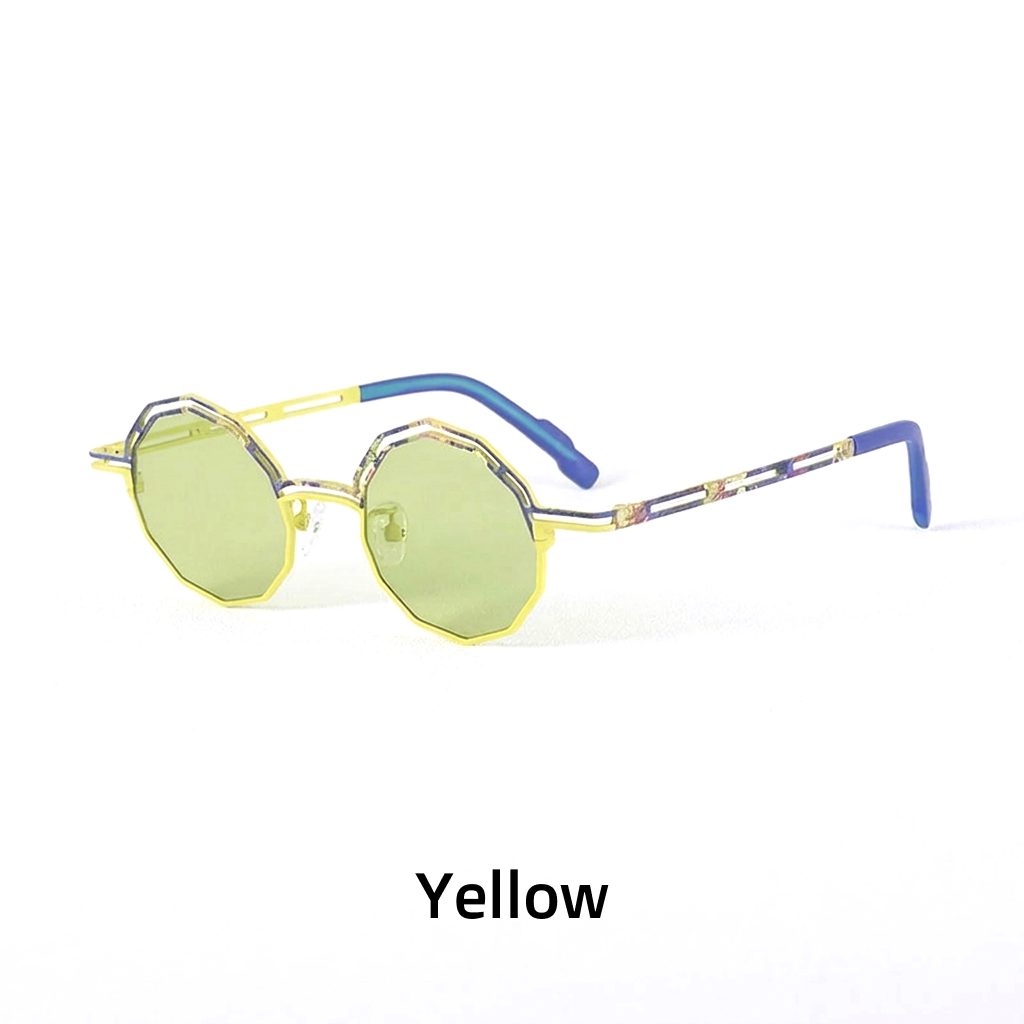 Round Polarized Sunglasses – UV400 Titanium Frame