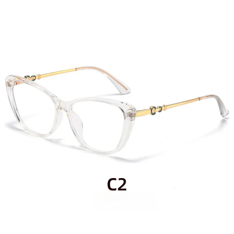 Retro Cat Eye Reading Glasses - Anti Blue Light