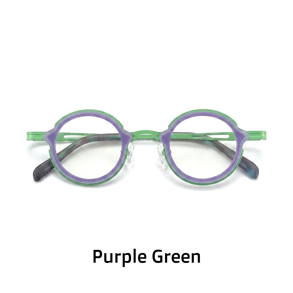 Titanium Round Optical Eyeglass Frames