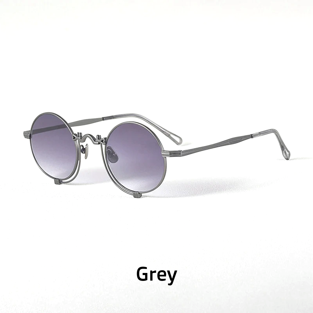 Women's Titanium Round Polarized Sunglasses UV400