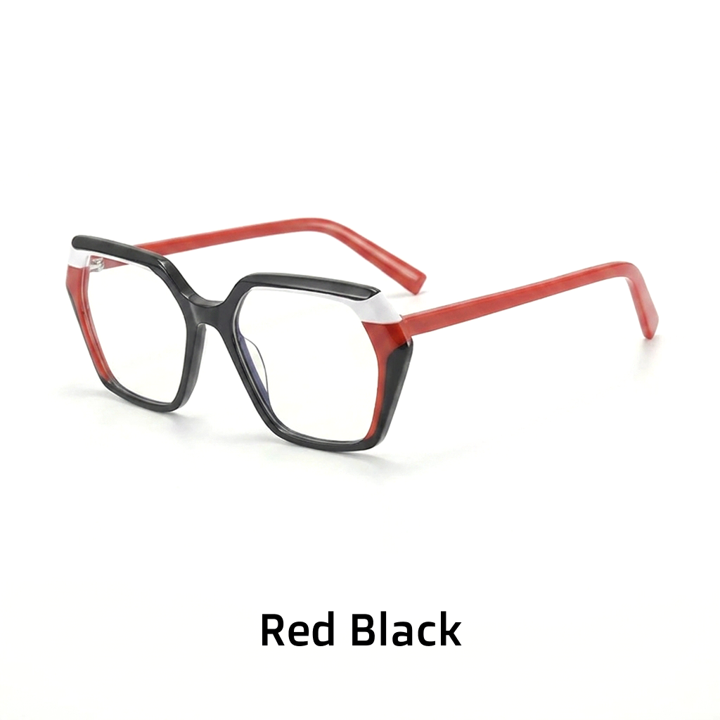 Acetate Square Optical Frames – Retro Oversized Eyeglasses