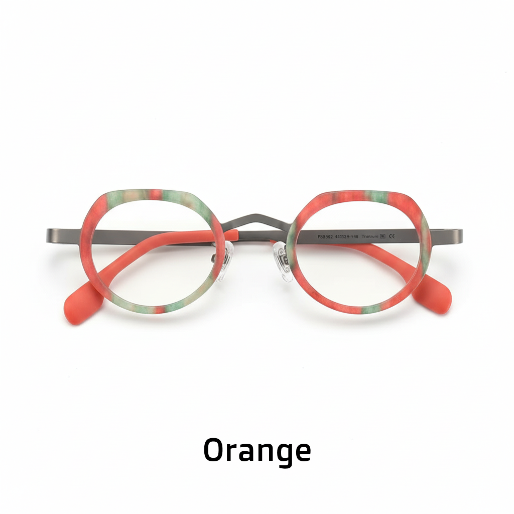 Ultralight Pure Titanium Cat Eye Oval Optical Frames