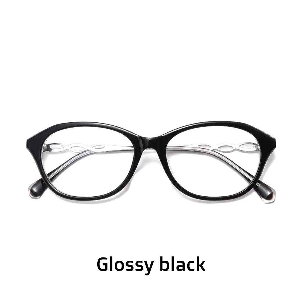 Acetate Oval Cat Eye Optical Glasses Frame