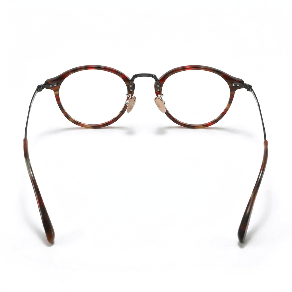Titanium Oval Optical Frames – Tortoiseshell Unisex Prescription Eyeglasses