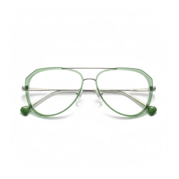 Montatura per occhiali ellittici a doppio raggio - Ottica in plastica e titanio