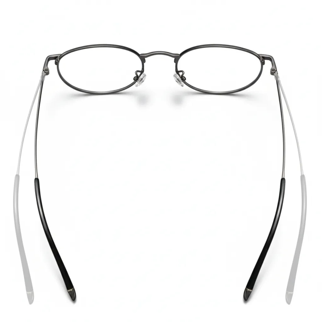 Frame Ultra Light Titanium Round Eyeglass - Anti Blue Light