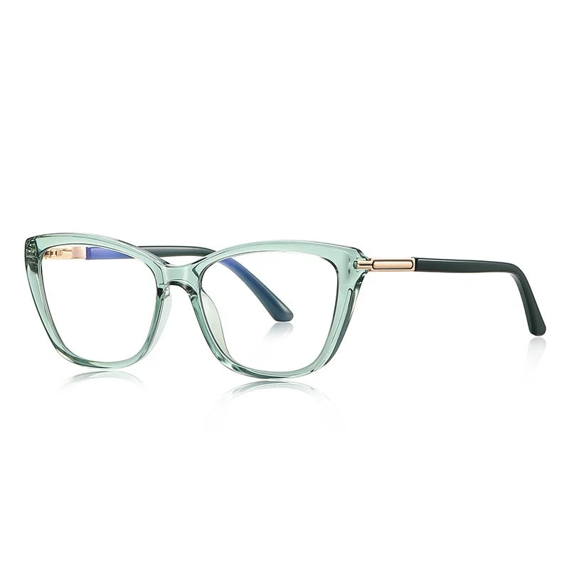 TR90 Cat Eye Eyeglasses - Anti Blue Light Prescription Frames