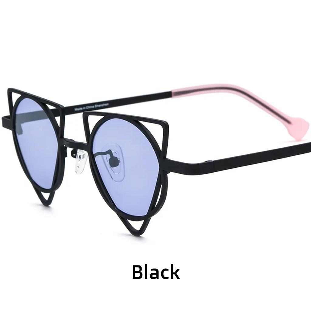 Women's Titanium Polarized Cat-Eye Sunglasses