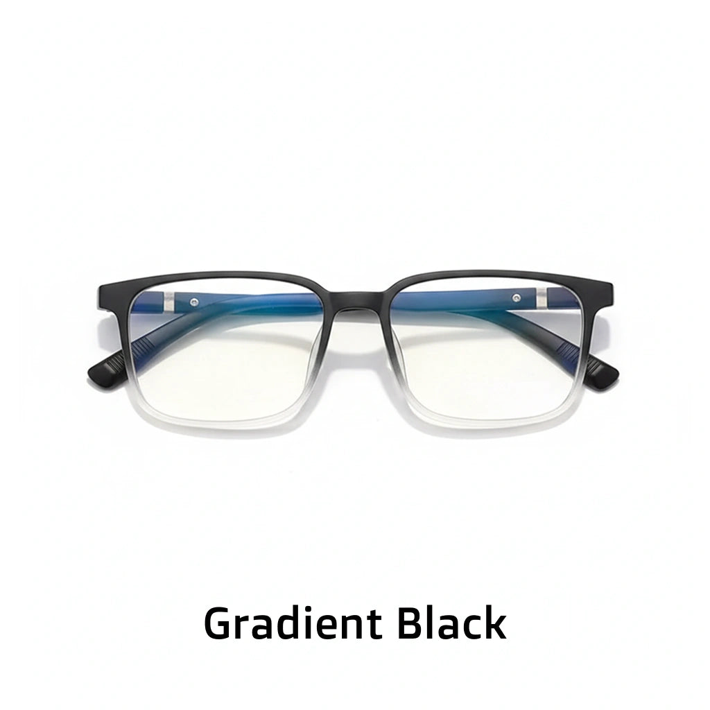 Retro Square TR90 Glasses Frame - Anti-Blue Light Optical Prescription
