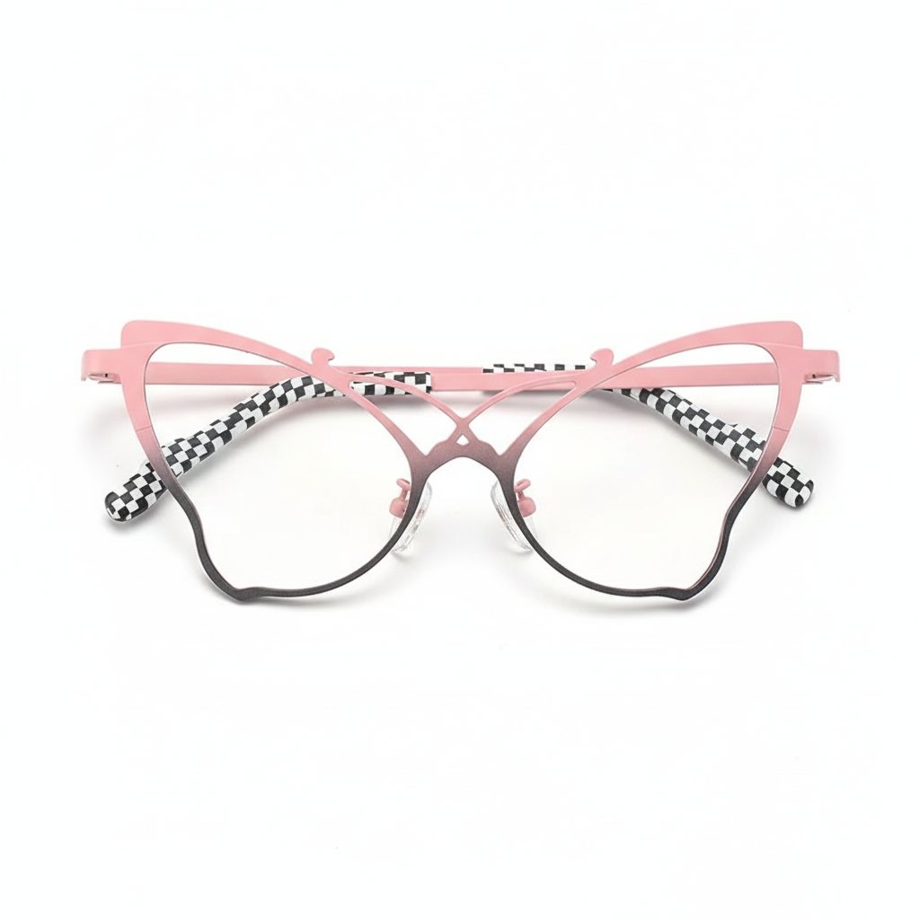 Monture optique papillon en titane