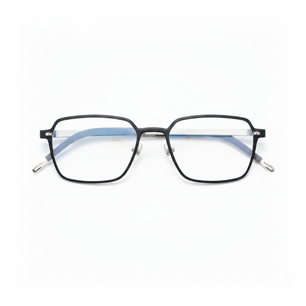 Lightweight Aluminum Magnesium Optical Prescription Eyeglasses - Polygonal Frame