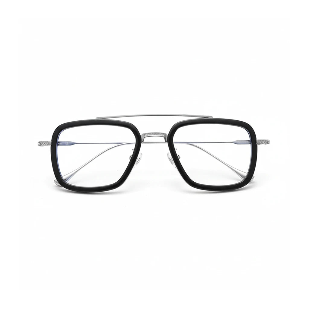 Retro Titanium Eyeglass Frame - Anti Blue Light Optical Prescription Glasses