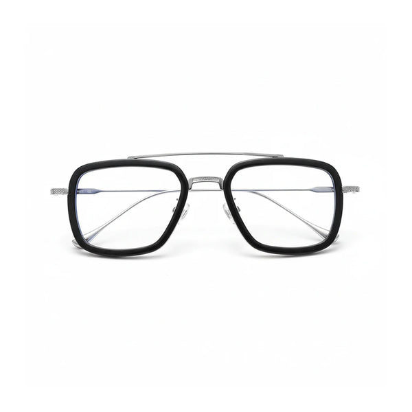 Retro-Brillengestell aus Titan – optische Anti-Blaulicht-Brille
