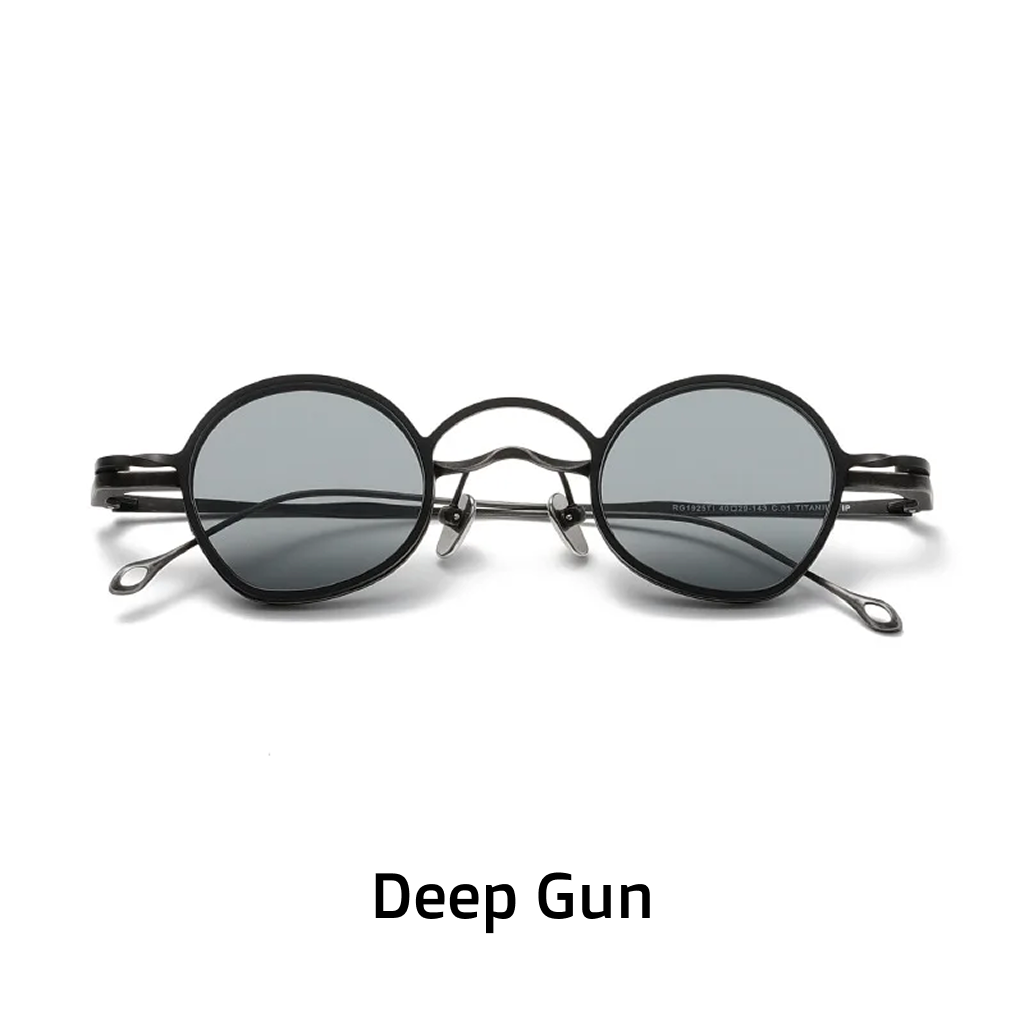 Titanium Round Magnetic Sunglasses