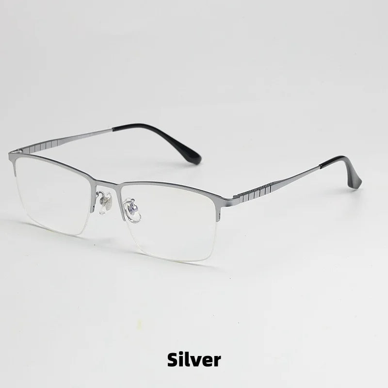 Titanium Square Eyeglasses - Ultra Light Business Frames